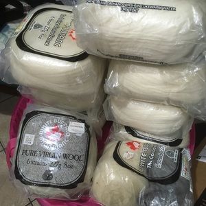 14 Skeins  of Buffalo wool 8 new in package and 6. Skeins non package